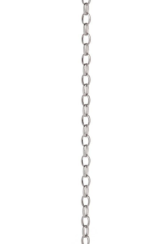 White gold belcher chain shop necklace